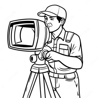 Camera Man Skibidi Coloring Pages