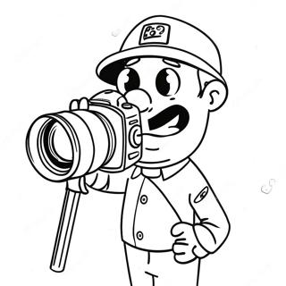 Camera Man Skibidi Coloring Pages