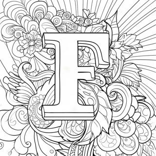 Letter F Coloring Page 23463-18996