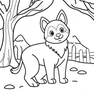 Winter Animal Coloring Pages