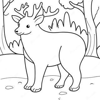 Winter Animal Coloring Page 23473-19003