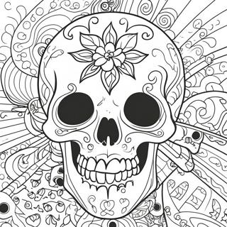 Scary Skull Coloring Pages