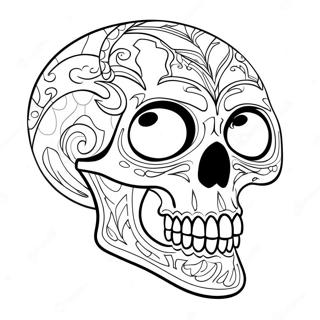 Scary Skull Coloring Page 23483-19011