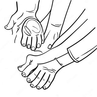 Colorful Hands And Feet Coloring Page 23504-19031