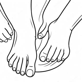 Colorful Hands And Feet Coloring Page 23504-19032