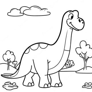 Brontosaurus Coloring Pages