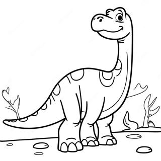 Brontosaurus Coloring Page 23513-19035