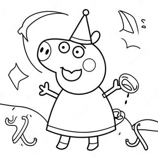 Spooky Peppa Pig Costume Coloring Page 23524-19046