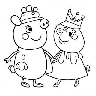 Spooky Peppa Pig Costume Coloring Page 23524-19047