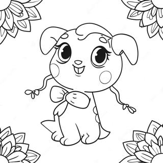 Adorable Little Charmers Lavender With Sparkles Coloring Page 23534-19054