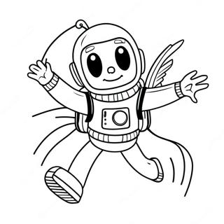 George Jetson Flying In His Jetpack Coloring Page 23554-19072