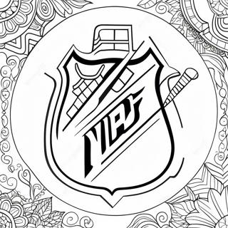 Nhl Hockey Logo Coloring Page 23563-19076