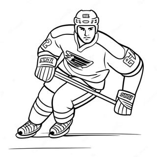 Nhl Player Skating Fast Coloring Page 23564-19079