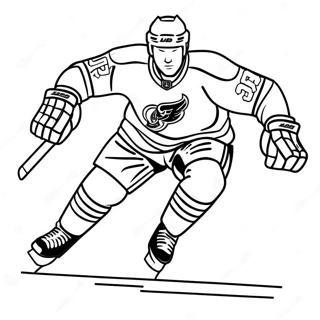 Nhl Player Skating Fast Coloring Page 23564-19080