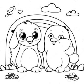 Rainbow Friends Lookies Coloring Page 23573-19082