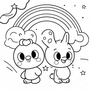 Colorful Rainbow Friends Lookies Coloring Page 23574-19087