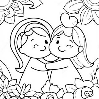 Love Precious Moments Coloring Page 23583-19091