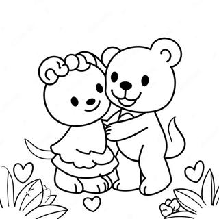 Adorable Love Moments Coloring Page 23584-19096