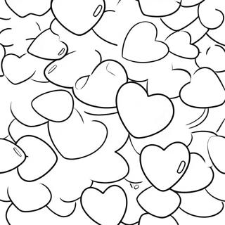 Candy Hearts Coloring Page 23593-19104