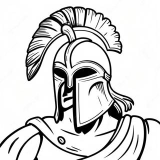 Spartan Warrior Coloring Page 23613-19112