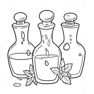 Magical Potion Bottles Coloring Page 23624-19125