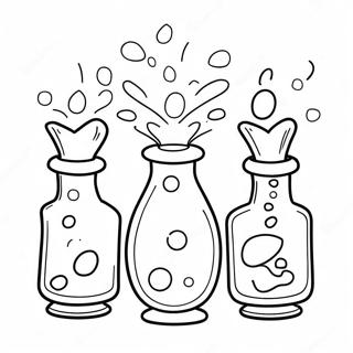 Magical Potion Bottles Coloring Page 23624-19126