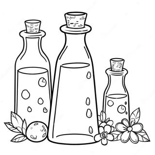 Magical Potion Bottles Coloring Page 23624-19128