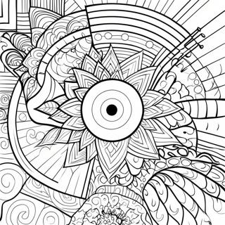 Mind Blowing Optical Illusion Coloring Pages