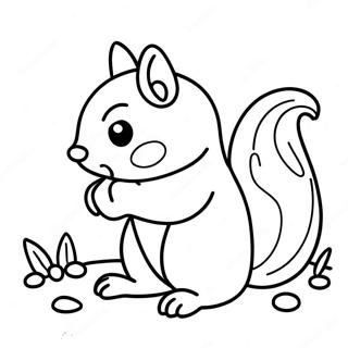 Chipmunk Coloring Page 23643-19141