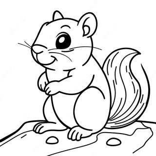 Chipmunk Coloring Page 23643-19143