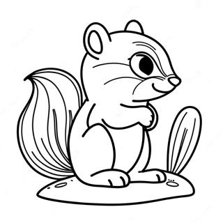 Chipmunk Coloring Page 23643-19144