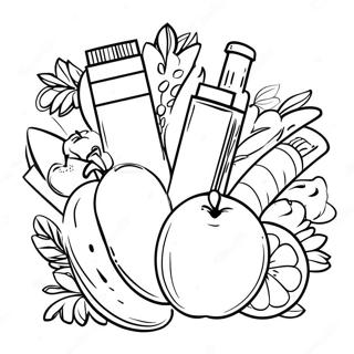 Healthy Habits Coloring Pages