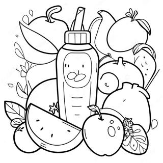 Healthy Habits Coloring Page 23653-19152