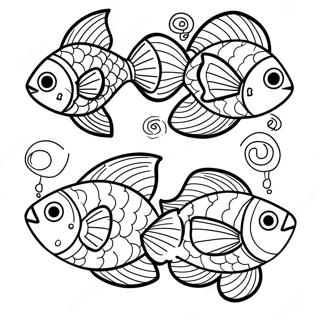 One Fish Two Fish Coloring Page 23663-19154