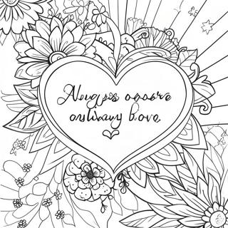 Always And Forever Love Quotes Coloring Pages