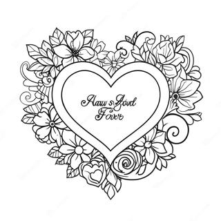 Always And Forever Love Quotes Coloring Page 23673-19163