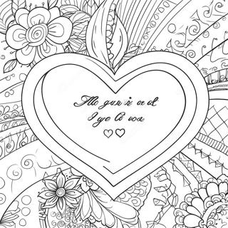 Romantic Love Quotes Coloring Page 23674-19165