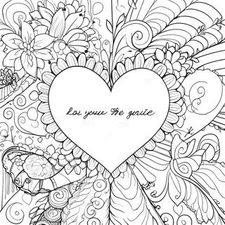 Romantic Love Quotes Coloring Page 23674-19166