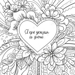 Romantic Love Quotes Coloring Page 23674-19167