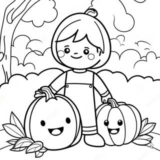 Preschool Pumpkin Patch Coloring Pages