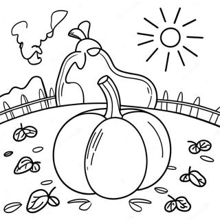 Preschool Pumpkin Patch Coloring Page 23683-19170