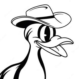 Daffy Duck In Silly Hat Coloring Page 23704-19191