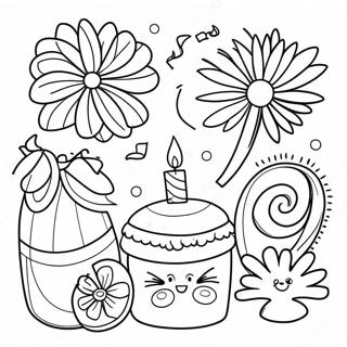 New Year Celebration Coloring Page 23713-19198