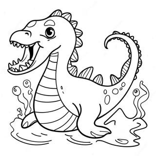 Majestic Sea Monster Coloring Page 23724-19202