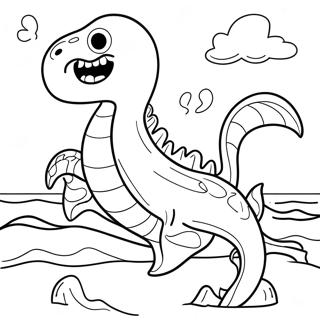 Majestic Sea Monster Coloring Page 23724-19203