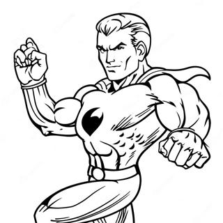 Super Silver Action Pose Coloring Page 23744-19224