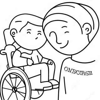 Disability Awareness Coloring Page 23753-19228