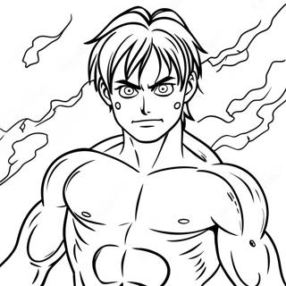 Eren Yeager Transforming Into Titan Coloring Page 23774-19242