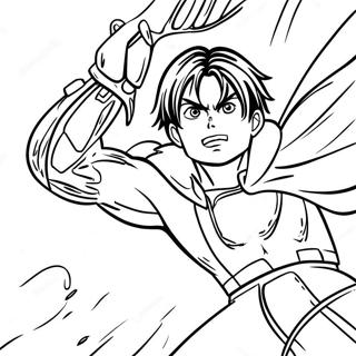 Eren Yeager Transforming Into Titan Coloring Page 23774-19244