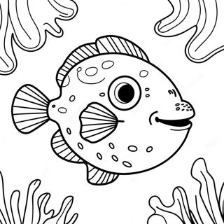 Puffer Fish Coloring Page 23793-19260